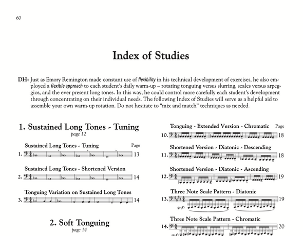 The Remington Warm-Up Studies for BB Tuba